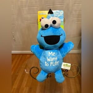 Sesame Street Elmo Plush Pet Dog Toy With  Clinker & Squeaker 11”